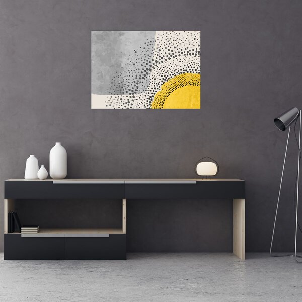 Tablou - pictură abstractă de plajă N⁰3 (70x50 cm)