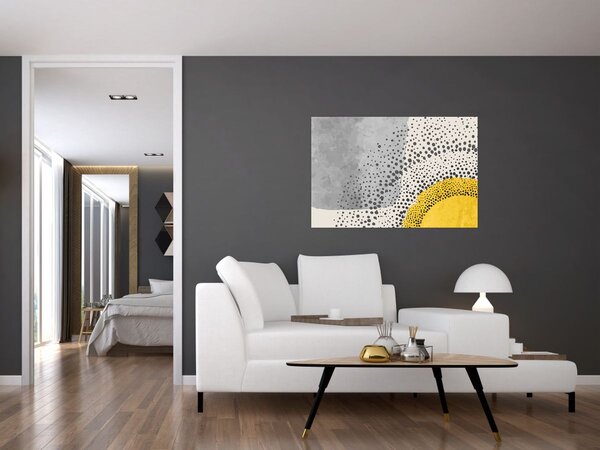 Tablou - pictură abstractă de plajă N⁰3 (90x60 cm)
