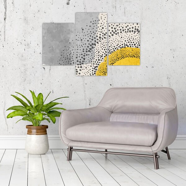 Tablou - pictură abstractă de plajă N⁰3 (90x60 cm)