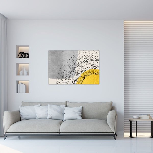 Tablou - pictură abstractă de plajă N⁰3 (90x60 cm)