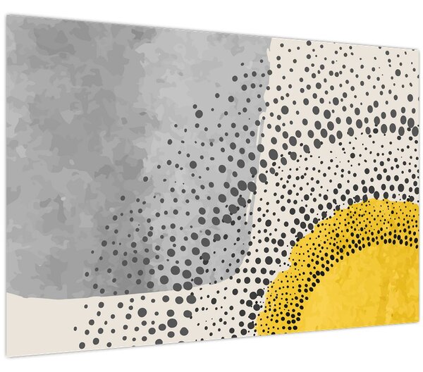 Tablou - pictură abstractă de plajă N⁰3 (90x60 cm)