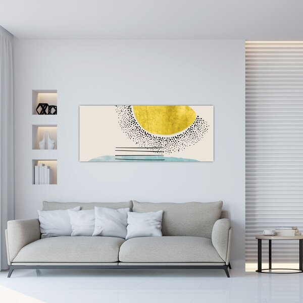 Tablou - pictură abstractă de plajă N⁰2 (120x50 cm)