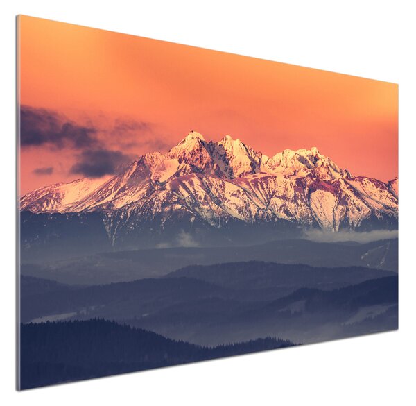 Panou sticlă bucătărie Sunrise Tatry