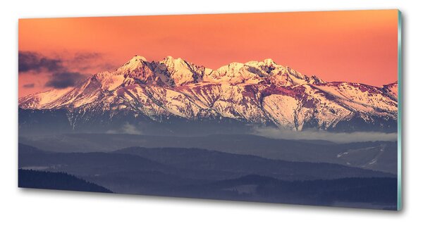 Panou sticlă bucătărie Sunrise Tatry