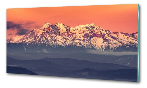 Panou sticlă bucătărie Sunrise Tatry