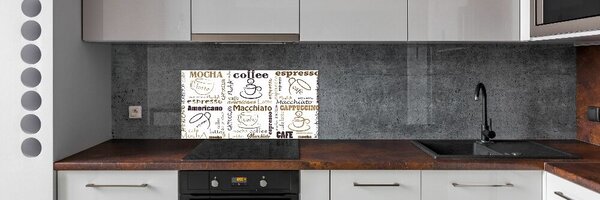 Panou sticla securizata bucatarie Timp de cafea