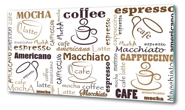 Panou sticla securizata bucatarie Timp de cafea
