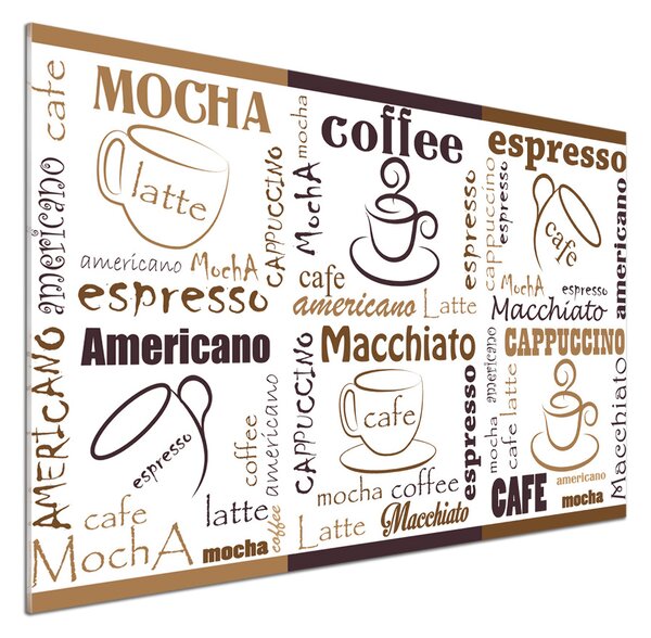 Panou sticla securizata bucatarie Timp de cafea