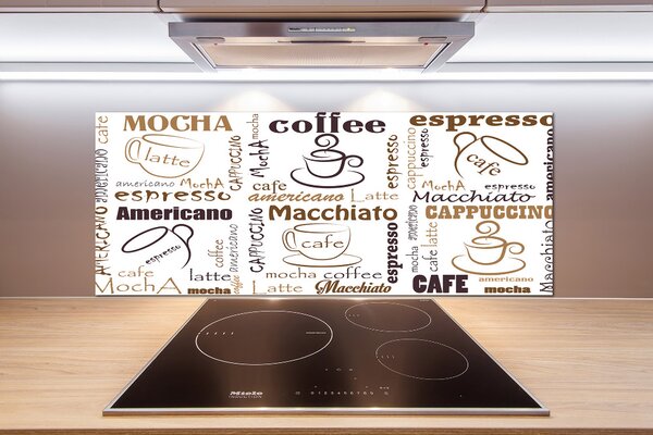 Panou sticla securizata bucatarie Timp de cafea