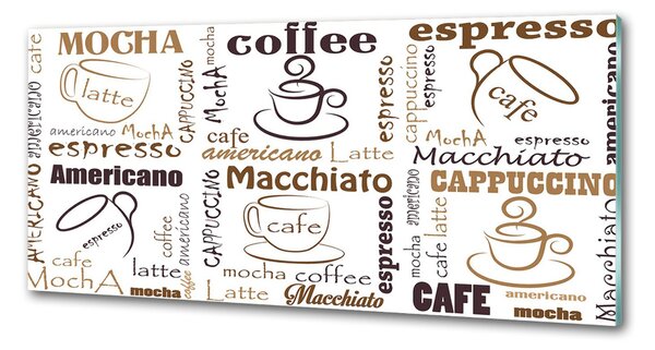 Panou sticla securizata bucatarie Timp de cafea