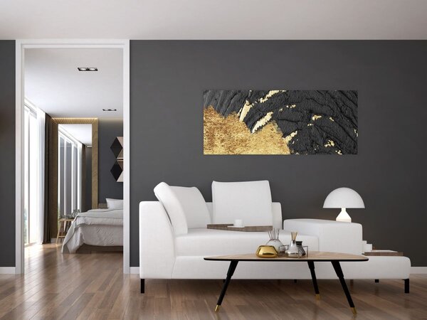 Tablou - Structura de aur N⁰1 (120x50 cm)