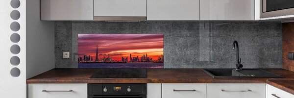 Panou sticlă bucătărie Sunset Dubai