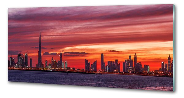 Panou sticlă bucătărie Sunset Dubai