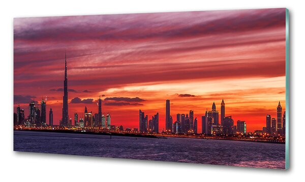 Panou sticlă bucătărie Sunset Dubai