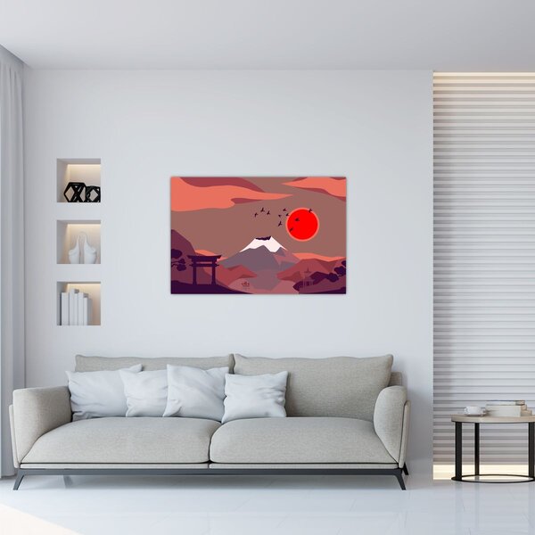 Tablou - Munții Fuji (90x60 cm)