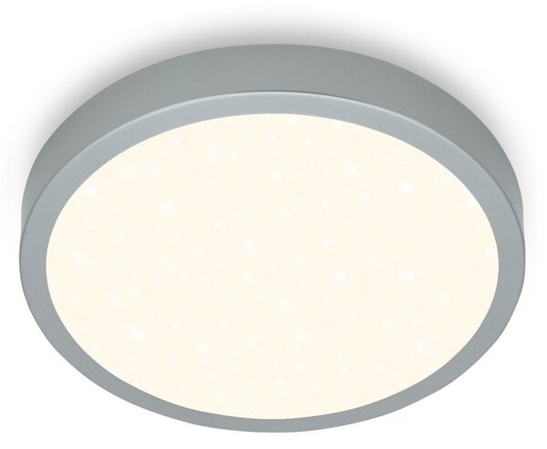 Plafonieră LED dimabilă RUNA LED/22W/230V argintiu Briloner 3704-014 + telecomandă