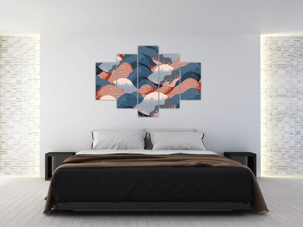Tablou - Valuri japoneze (150x105 cm)