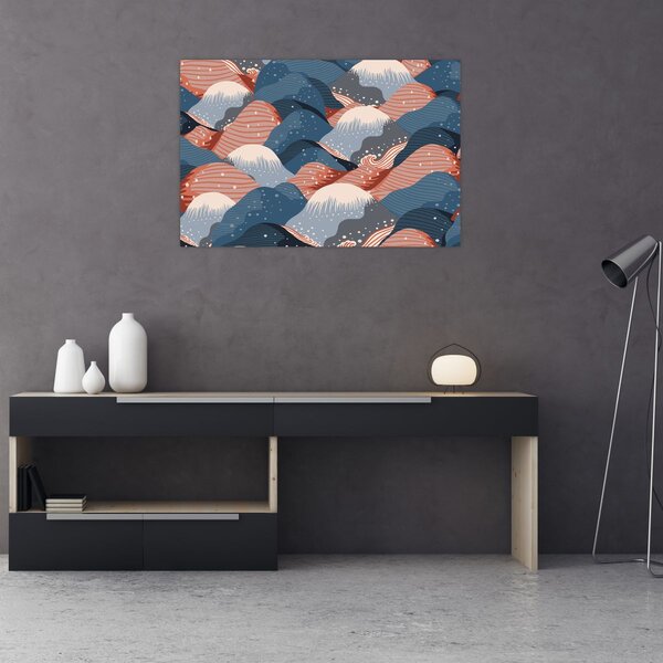 Tablou - Valuri japoneze (90x60 cm)