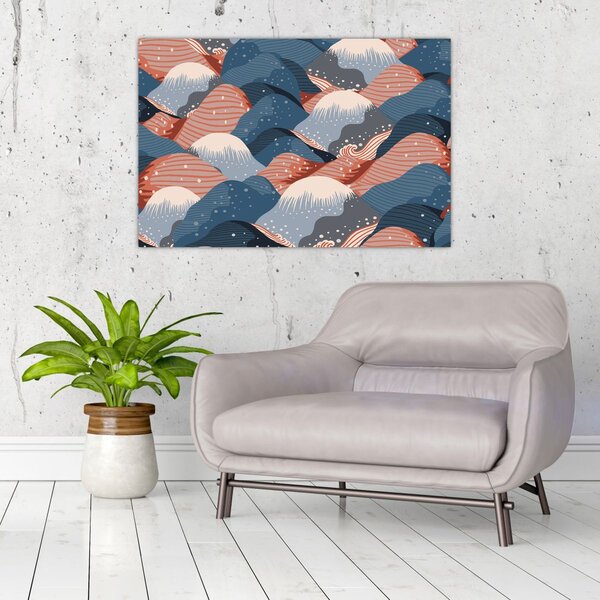 Tablou - Valuri japoneze (90x60 cm)