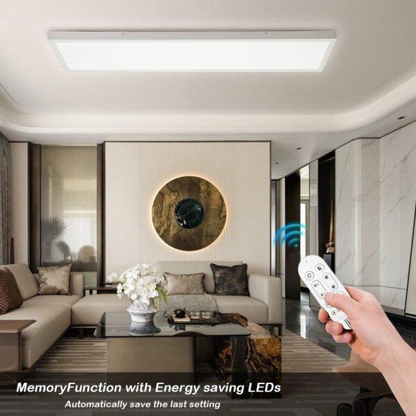 Plafonieră LED dimabilă pentru baie Immax NEO 07276L FRAME 50W/230V IP44 Wi-Fi Tuya + telecomandă