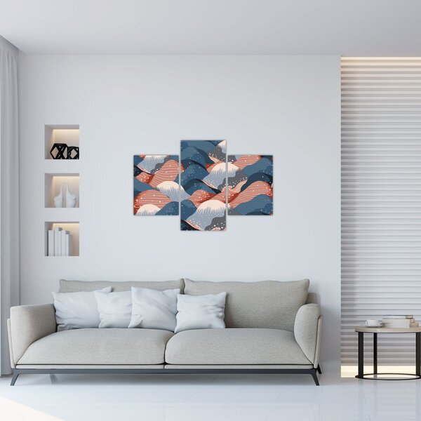 Tablou - Valuri japoneze (90x60 cm)