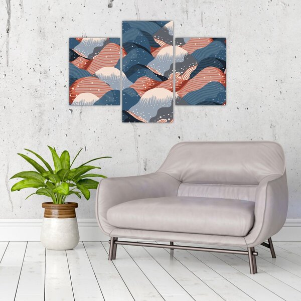 Tablou - Valuri japoneze (90x60 cm)