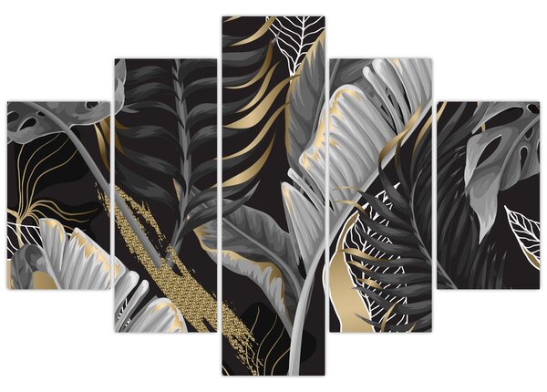 Tablou - Jungla de aur (150x105 cm)
