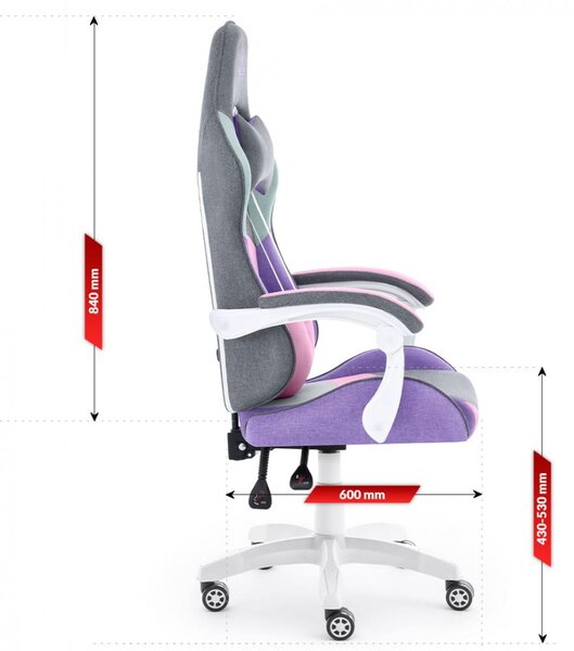 Scaun de gaming Rainbow Pastel Mesh