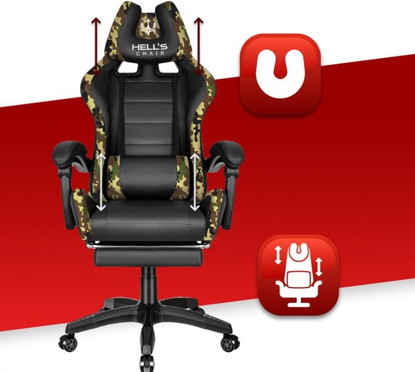 Scaun de gaming HC-1039 Army