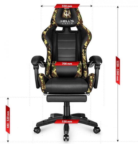 Scaun de gaming HC-1039 Army