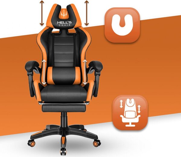 Scaun de gaming HC-1039 Orange