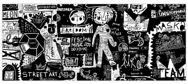 Tablou - Graffiti (120x50 cm)