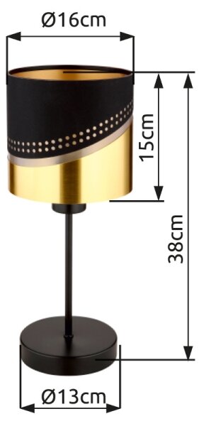 Lampă de masă Globo 54046T OR 1xE27/40W/230V