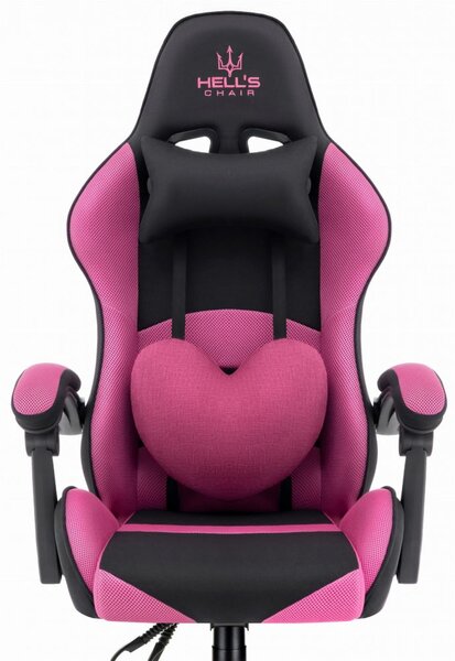 Scaun de gaming Rainbow Pink-Black Mesh