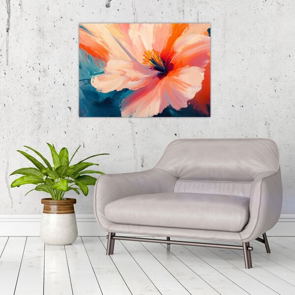 Tablou - Floare pictată (70x50 cm)