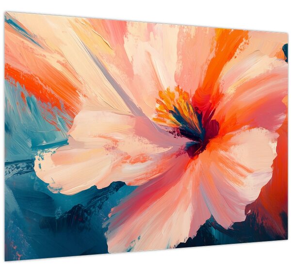 Tablou - Floare pictată (70x50 cm)