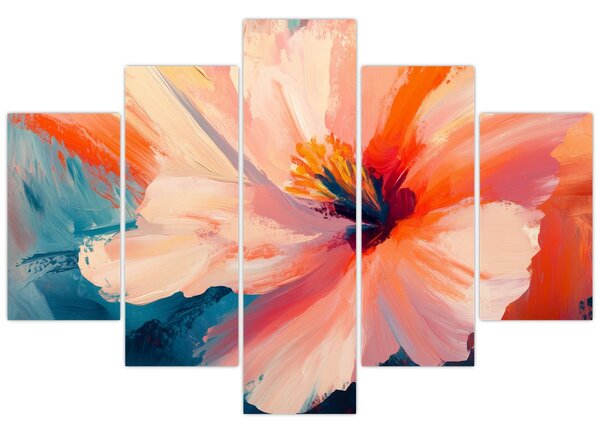 Tablou - Floare pictată (150x105 cm)