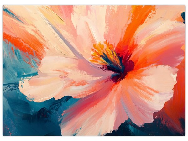 Tablou - Floare pictată (70x50 cm)