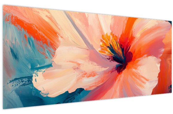 Tablou - Floare pictată (120x50 cm)