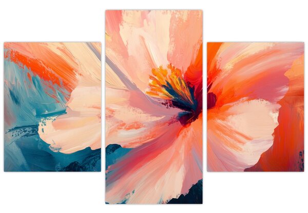 Tablou - Floare pictată (90x60 cm)