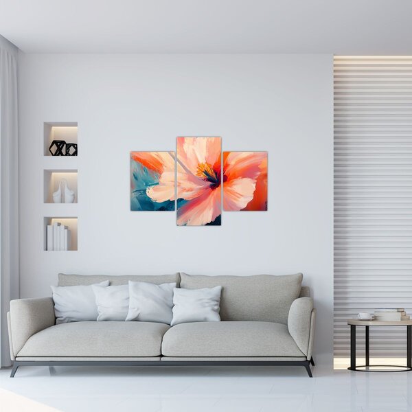 Tablou - Floare pictată (90x60 cm)