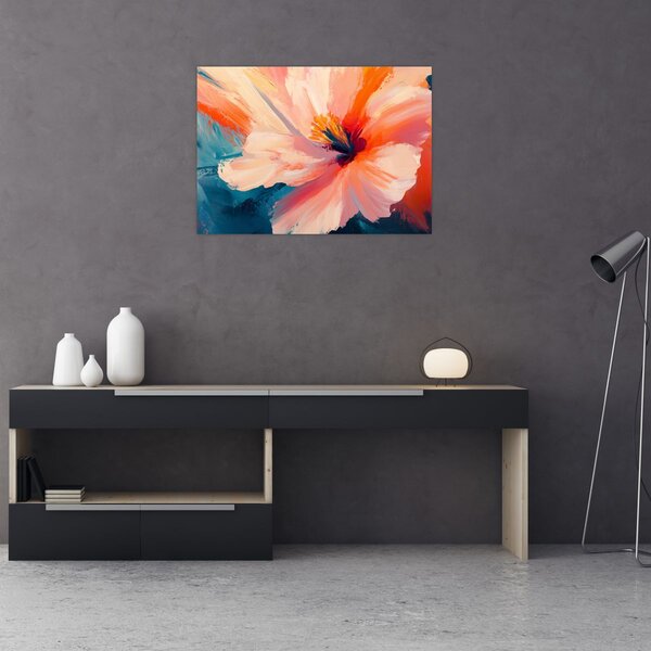 Tablou - Floare pictată (70x50 cm)
