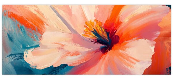 Tablou - Floare pictată (120x50 cm)