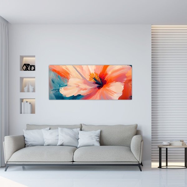 Tablou - Floare pictată (120x50 cm)