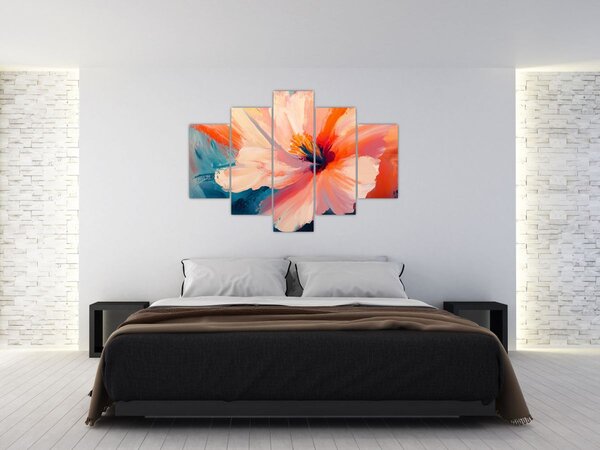 Tablou - Floare pictată (150x105 cm)