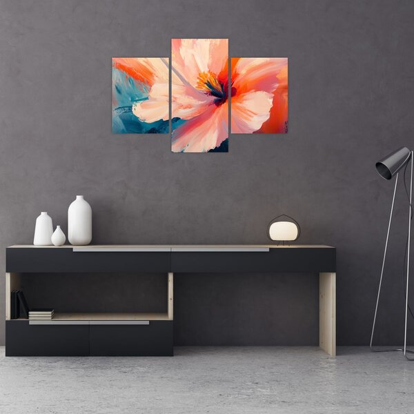 Tablou - Floare pictată (90x60 cm)