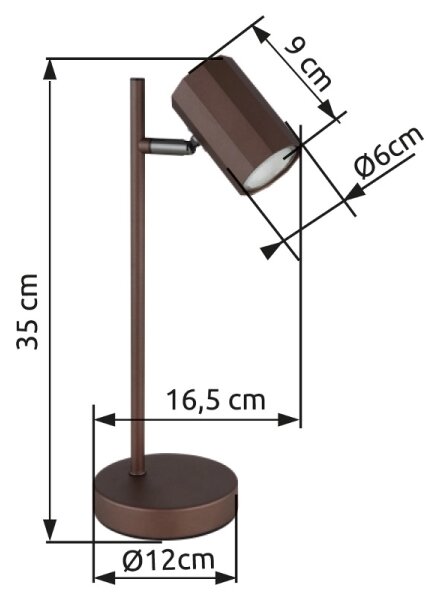Lampă de masă Globo 57919T JAMES 1xGU10/5W/230V