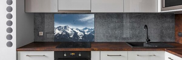 Panou perete bucătărie parapantism Alpi