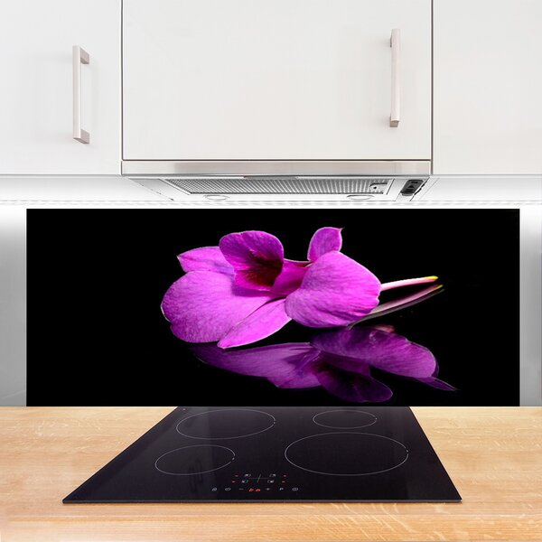 Panou sticla bucatarie Florale flori roz