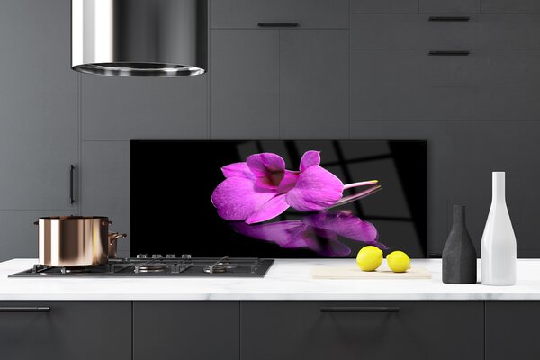 Panou sticla bucatarie Florale flori roz
